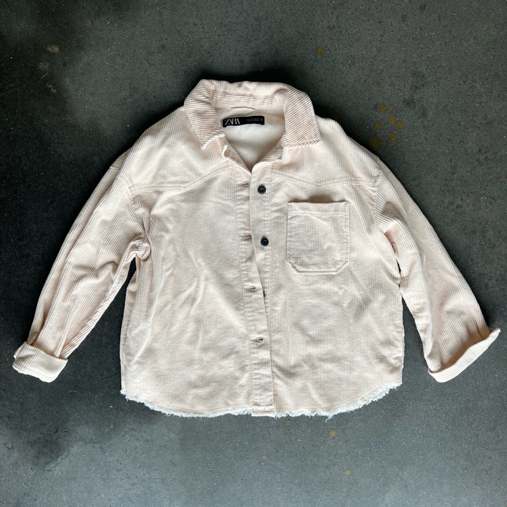 Zara cream corduroy jacket